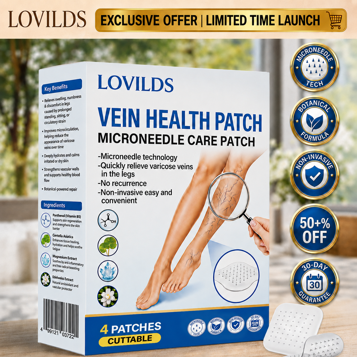 ✨LOVILDS 🧬Vein Health Patch Microneedle Care Patch🩹