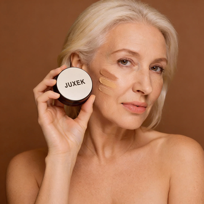 Anti-Aging Foundation Cushion - Wrinkle Reducer Makeup with SPF | Hydrating Full Coverage Face Foundation for Mature Skin | Long-lasting Glow Finish