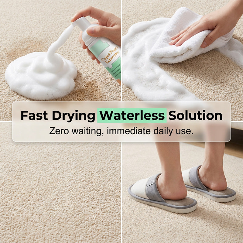 Waterless Carpet & Upholstery Stain Remover Foam Kit